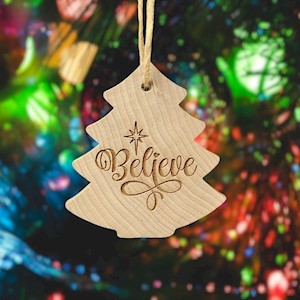 Tree Ornament - Believe LARGE
