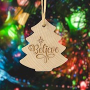 Tree Ornament - Believe THUMBNAIL