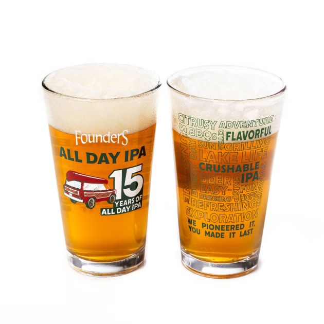 All Day IPA 15th Anniversary Pint Glass THUMBNAIL