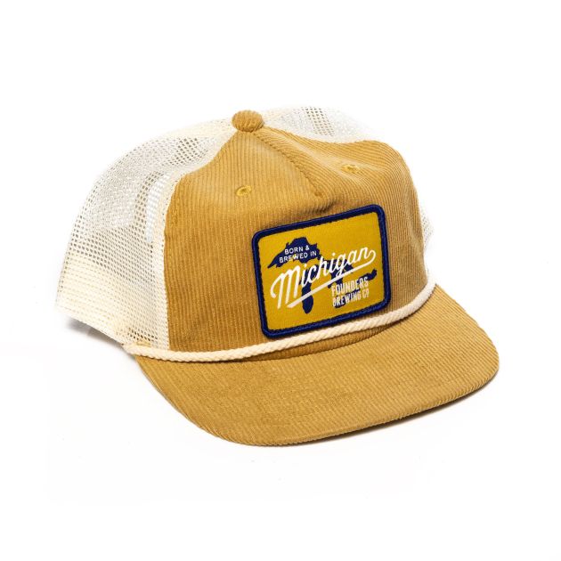 Born & Brewed in MI Corduroy Grandpa Trucker SWATCH