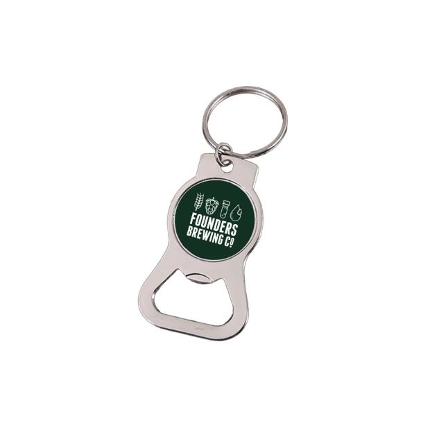 Beer Ingredients Keychain Bottle Opener - Round THUMBNAIL