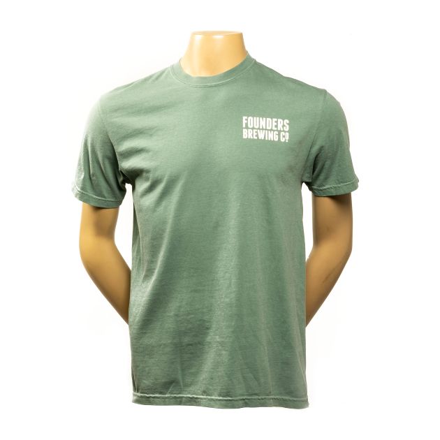Born & Brewed in Michigan Tee - Light Green SWATCH