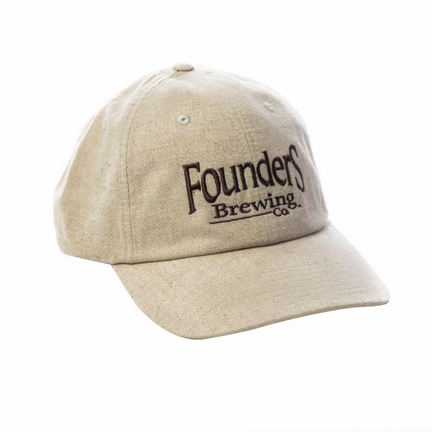 Founders Dad Hat - Khaki Linen LARGE