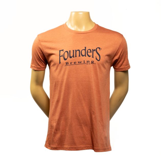 Founders Logo Tee - Heather Redwood LARGE