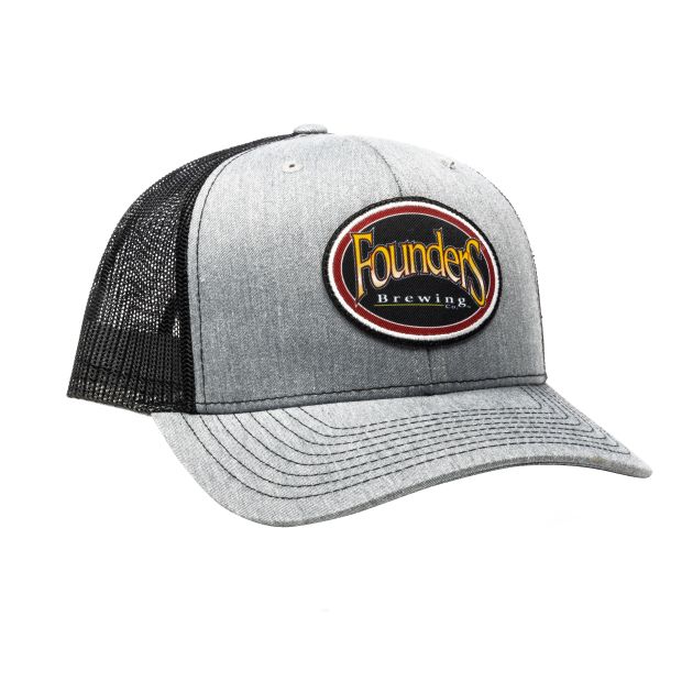 Founders Full-Color Logo Trucker Cap - Heather Grey THUMBNAIL