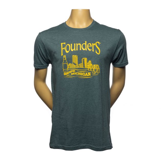 GR River Skyline Tee - Indigo THUMBNAIL