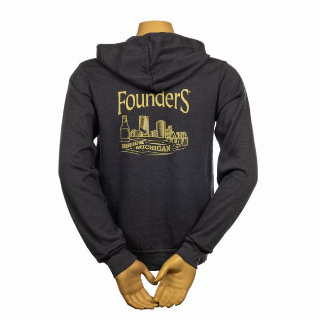 Grand Rapids Skyline Zip Hoodie SWATCH