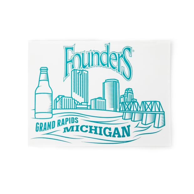 Grand Rapids Skyline Sticker THUMBNAIL