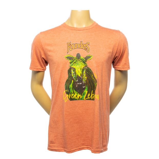 Green Zebra Tee - Heather Bronze THUMBNAIL