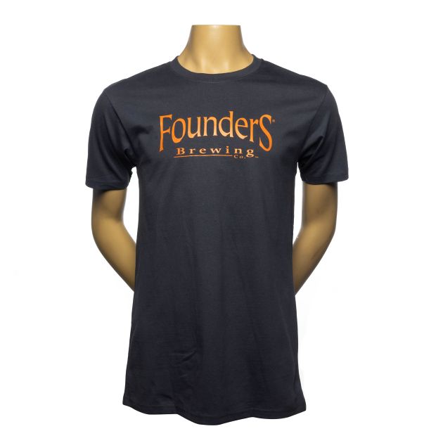 Founders Heavyweight Arch Logo Tee - Blue LARGE