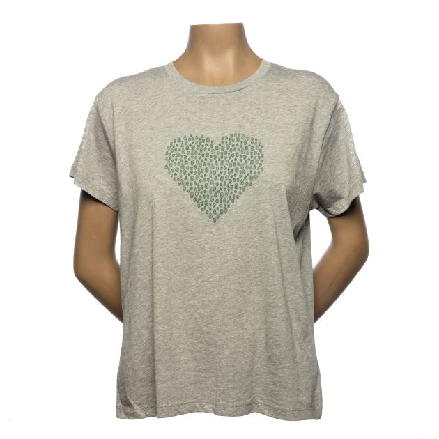 Women's Hop Heart Tee - Carbon Grey THUMBNAIL