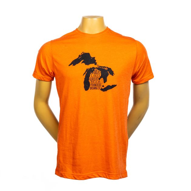 Michigan Great Lakes Tee - Heather Orange THUMBNAIL