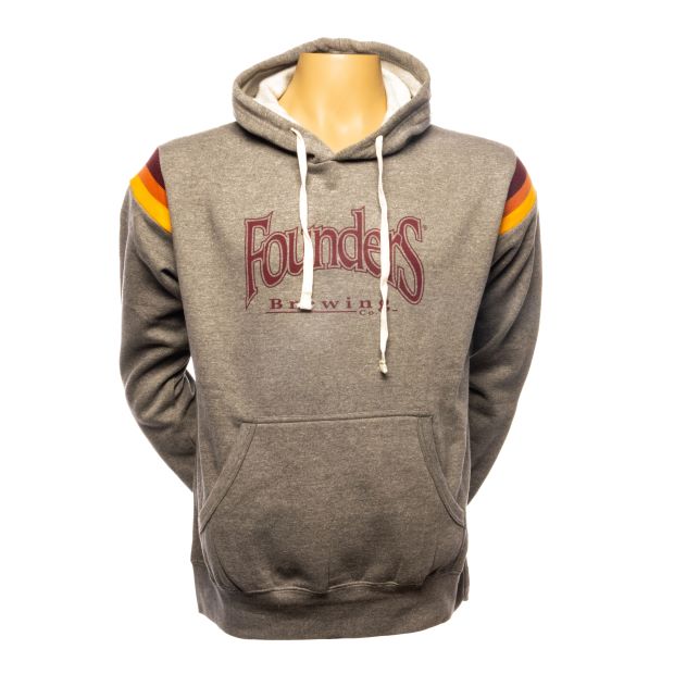 Founders Stripe Pullover Hoodie LARGE