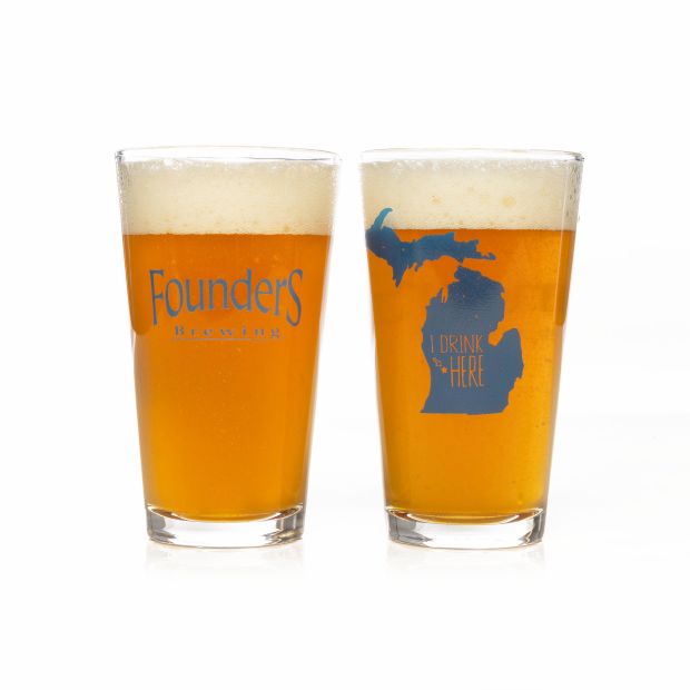 Michigan Pint Glass THUMBNAIL