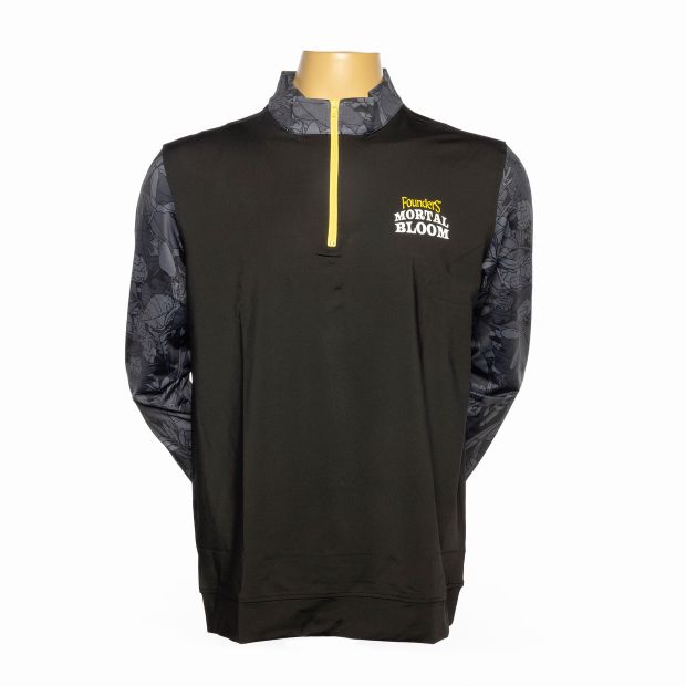 Mortal Bloom Performance 1/4 Zip - Dark LARGE