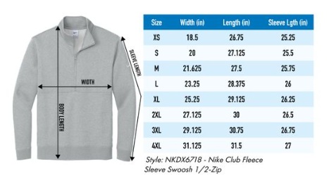 Founders - U of M Nike 1/2-Zip Pullover SWATCH