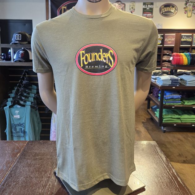 Full-Color Founders Logo Tee - Military Green THUMBNAIL