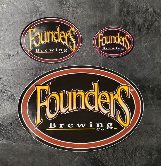 Founders Oval Logo Sticker SWATCH