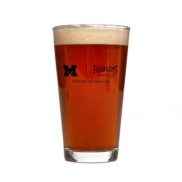 Founders - U of M Pint Glass LARGE