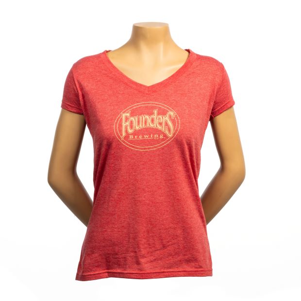 Women's Oval Logo V-Neck THUMBNAIL