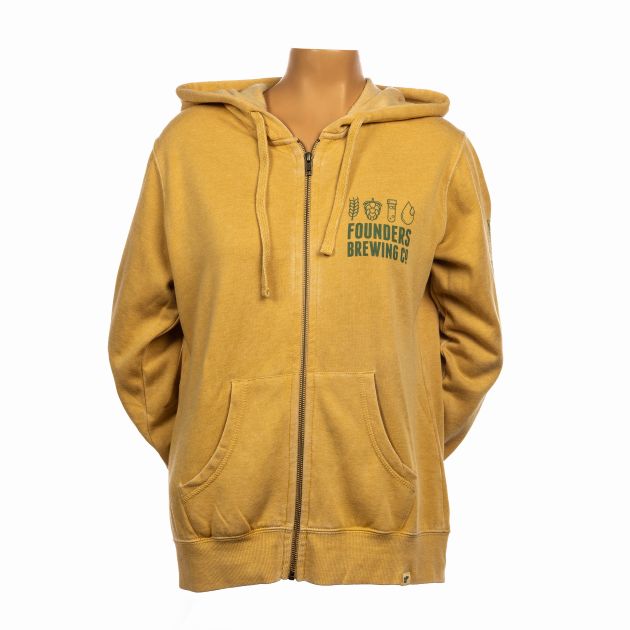 Women's Beer Ingredients Zip Hoodie LARGE