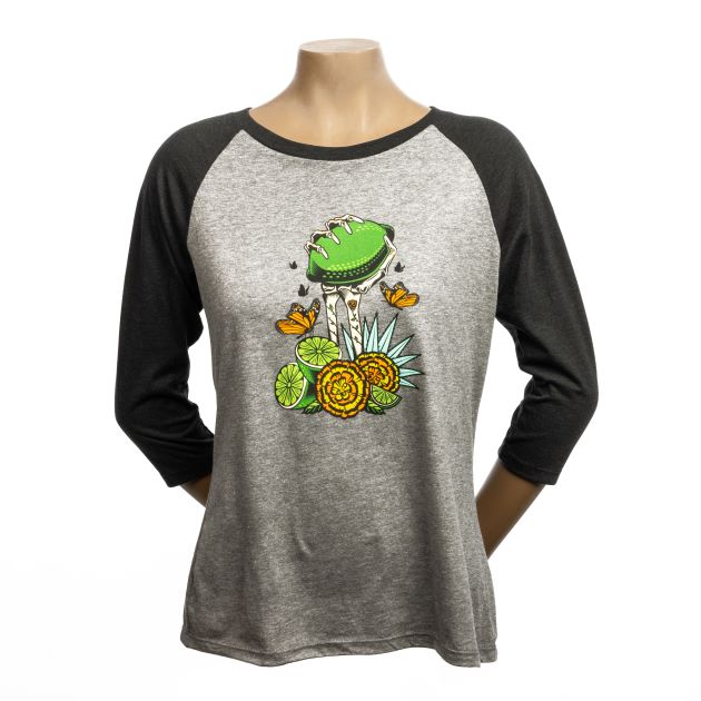 Women's Más Agave Seltzer Baseball Tee THUMBNAIL