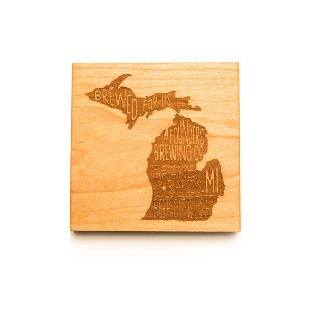 Wood Coaster – Founders Brewing Co. Online Store