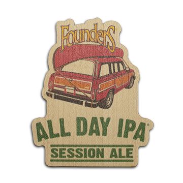 Wood Sticker - All Day IPA THUMBNAIL