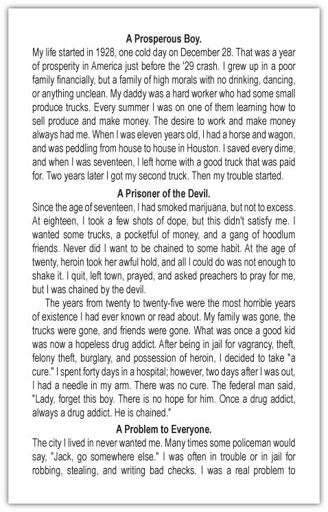 From Narcotics to the Nazarene — page 2