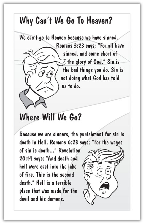 The Roman’s Road to Heaven (Children’s Tract) — page 2