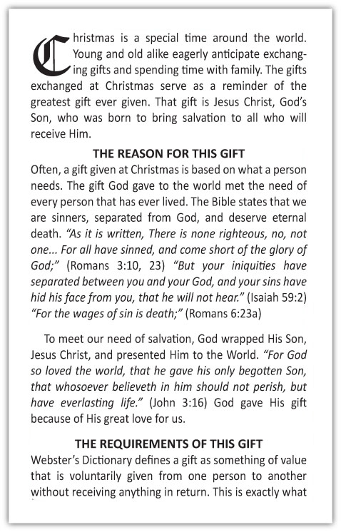 Christmas in Your Heart (Christmas Tract) — page 2