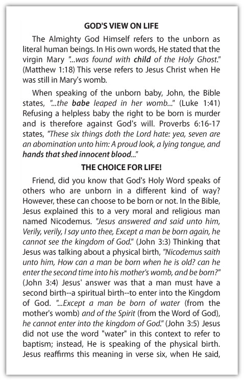 God Loves The Unborn (Abortion Tract) — page 2