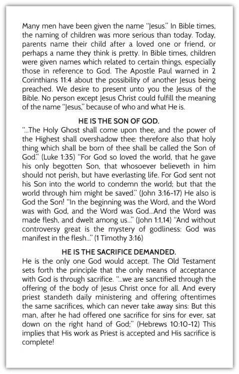 Who is the Real, Biblical Jesus? — page 2