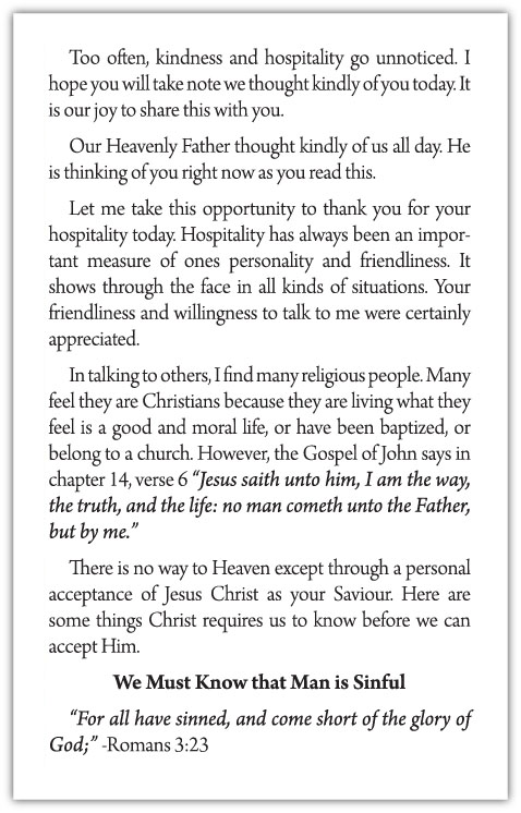 Thank You for Your Hospitality — page 2