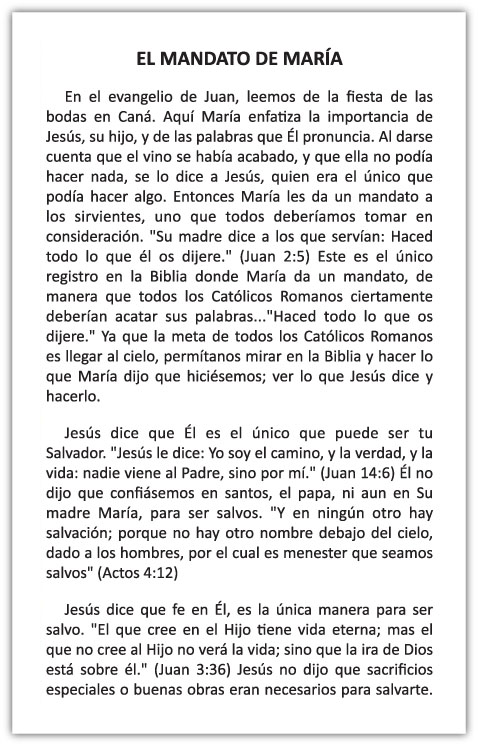 Mary’s Command - Spanish — page 2