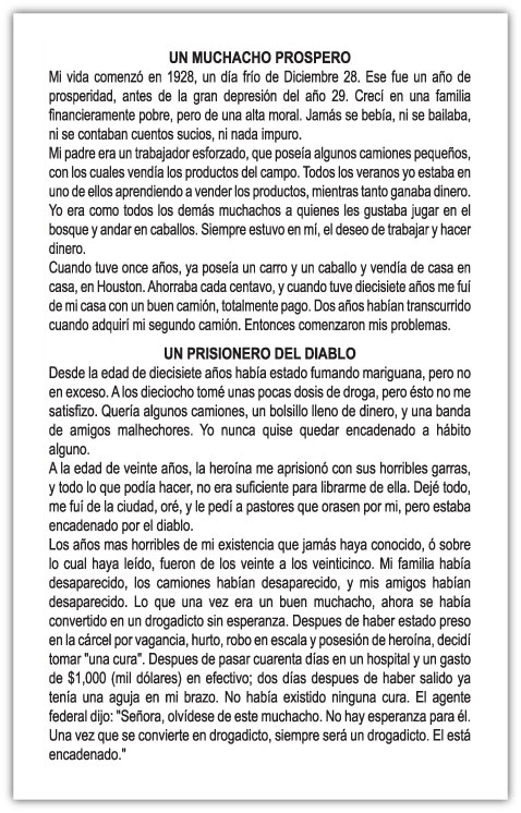 From Narcotics to the Nazarene - Spanish — page 2