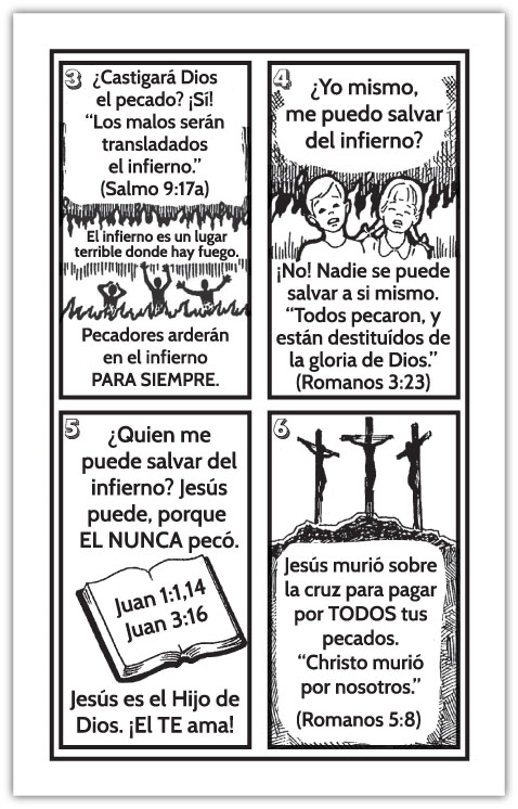 How to get to Heaven (Cartoon Tract) - Spanish — page 2