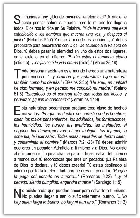 How to be Saved and Know It - Spanish — page 2