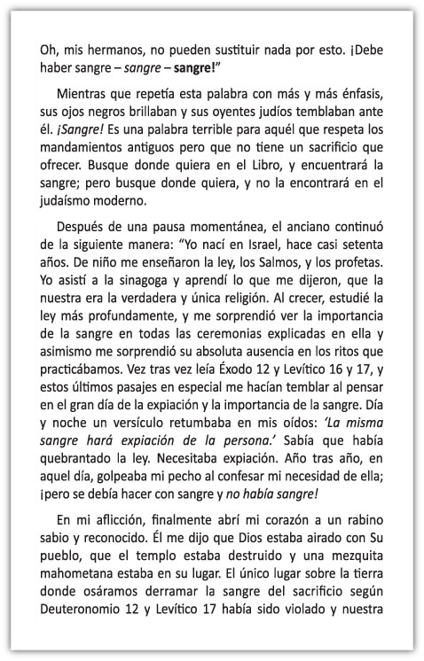 Search for Atoning Blood (Jewish Tract) - Spanish — page 2