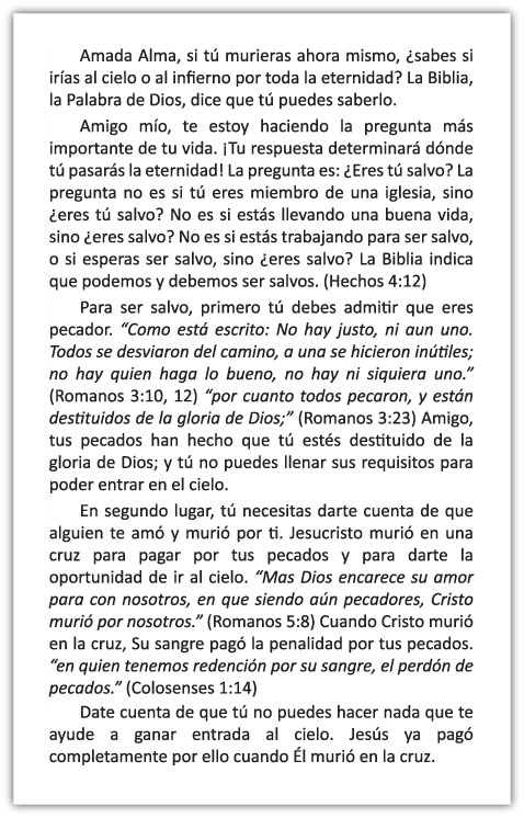 Where Are You Going to Spend Eternity? - Spanish — page 2