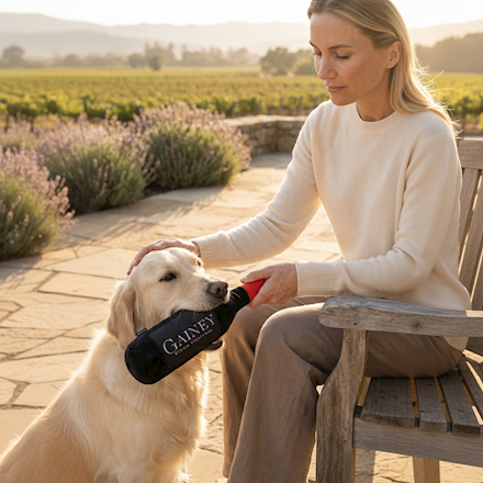 Gainey Wine Bottle Plush Dog Toy THUMBNAIL