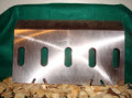 10" x 6" x 5/8" Single Edged Knife THUMBNAIL