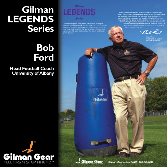 Bob Ford, Head Football Coach, University of Albany, Gilman Legends Posters THUMBNAIL