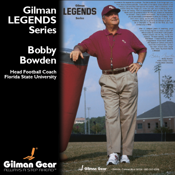 Bobby Bowden, Head Football Coach, Florida State University, Gilman Legends Poster THUMBNAIL