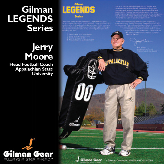 Jerry Moore, Head Football Coach, Appalachian State University, Gilman Legends Posters THUMBNAIL