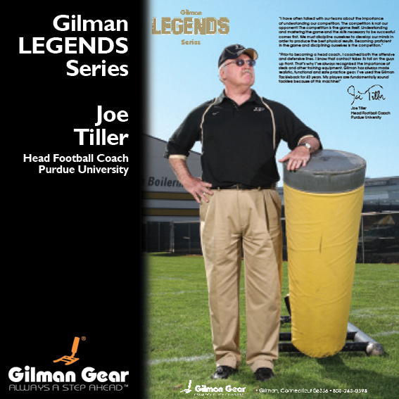 Joe Tiller, Head Football Coach, Purdue University, Gilman Legends Posters THUMBNAIL