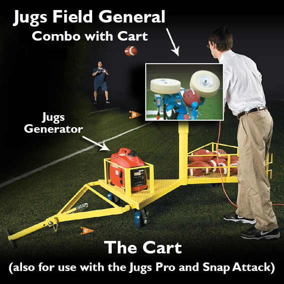 Jugs Combo General, Jugs Cart, football machine THUMBNAIL