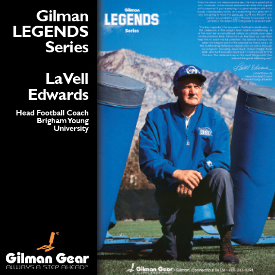 Lavell Edwards, Head Football Coach, Brigham Young Umiversity, Gilman Legends Posters LARGE