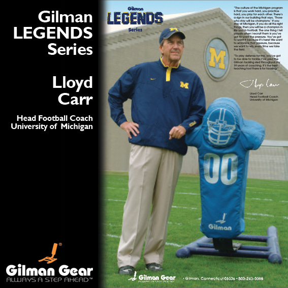 Lloyd Carr, Head Football Coach, University of Michigan, Gilman Legends Posters THUMBNAIL