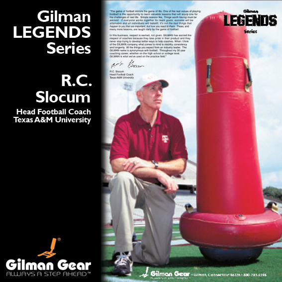 RC Slocum, Head Football Coach, Texas A&M University, Gilman Legends Posters THUMBNAIL